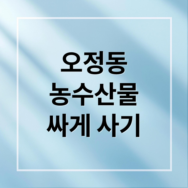 대전 오정동 농수산물도매시장: 마트보다 저렴하게! 구매 가이드 1 thumbnail 1757054328801 p51e73g0cy