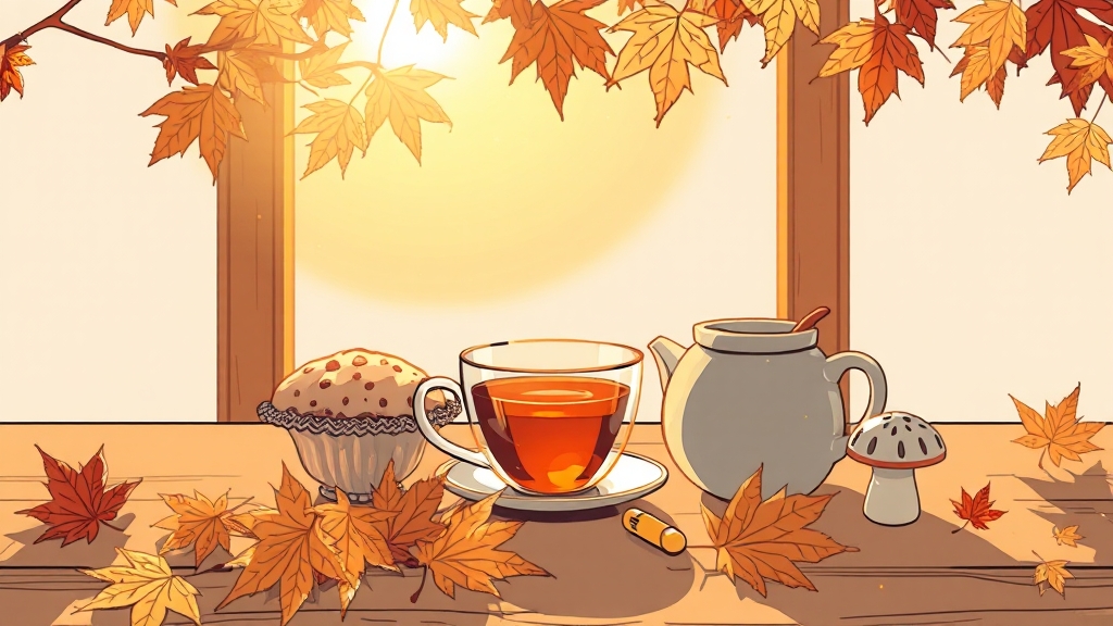 가을철 독감 예방, 비타민 D가 답? 햇볕, 음식, 보충제 총정리! 6 가을철 비타민 D 섭취 가이드 (illustration 스타일)