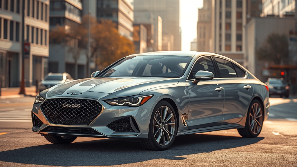 제네시스 중고차 가격 결정 요인 분석 (realistic 스타일)