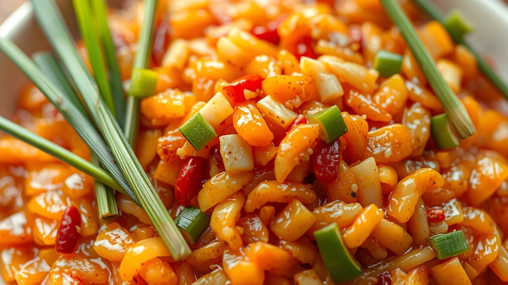 김장김치 양념, 재료 손질 및 준비 (realistic 스타일)