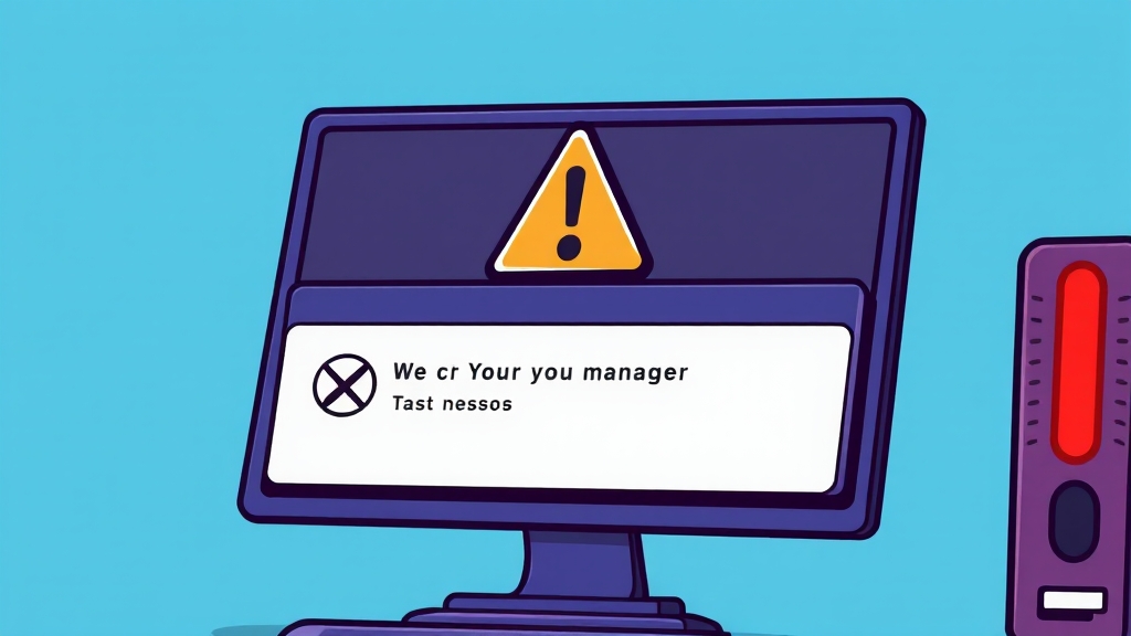 Windows 11 25H2 업데이트 후 작업 관리자 오류 해결 A to Z 3 작업 관리자 오류, 원인 분석 및 진단 (cartoon 스타일)