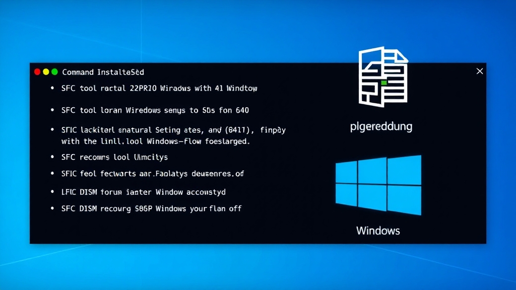 Windows 11 25H2 업데이트 후 작업 관리자 오류 해결 A to Z 5 SFC & DISM 도구 활용하기 (realistic 스타일)