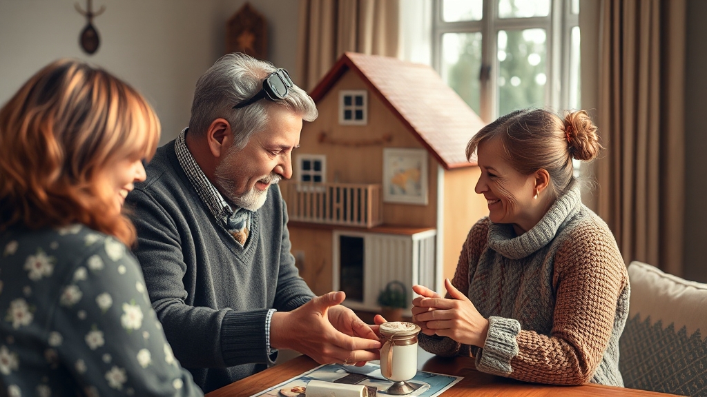 부담부증여 vs 일반증여 (realistic 스타일)