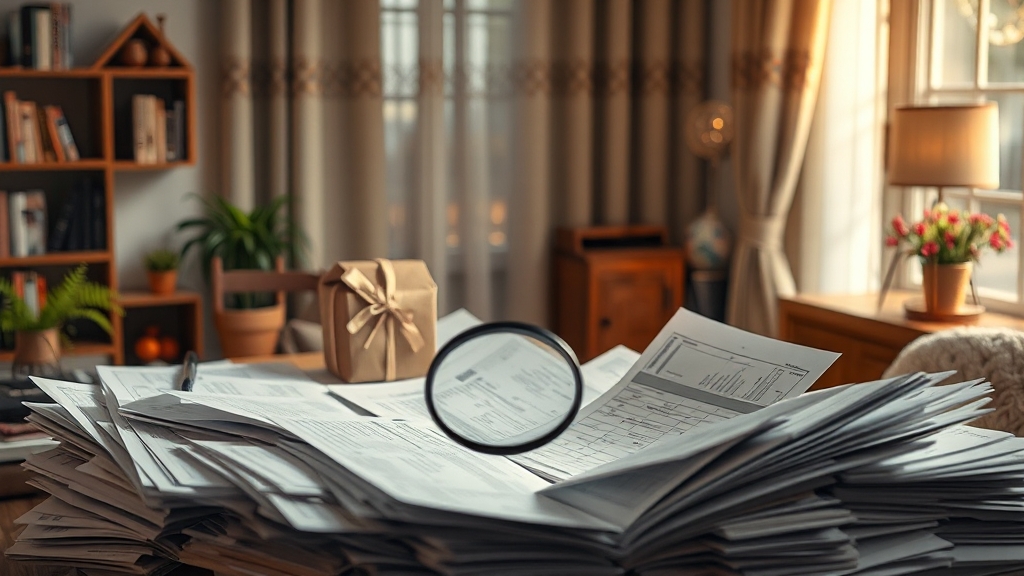 부담부증여 신고 시 필요 서류 (realistic 스타일)