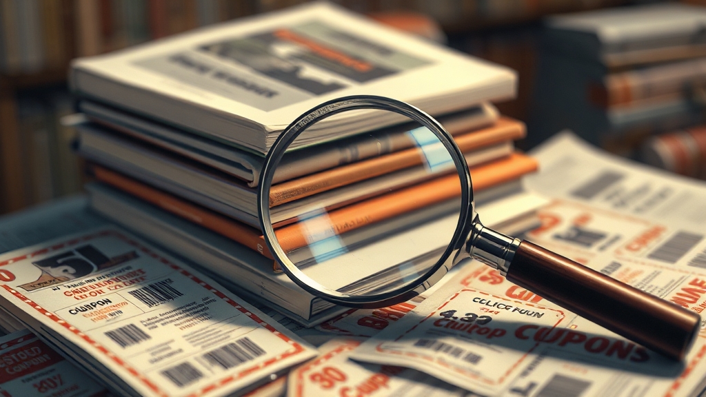 온라인 서점 쿠폰 조건 (realistic 스타일)