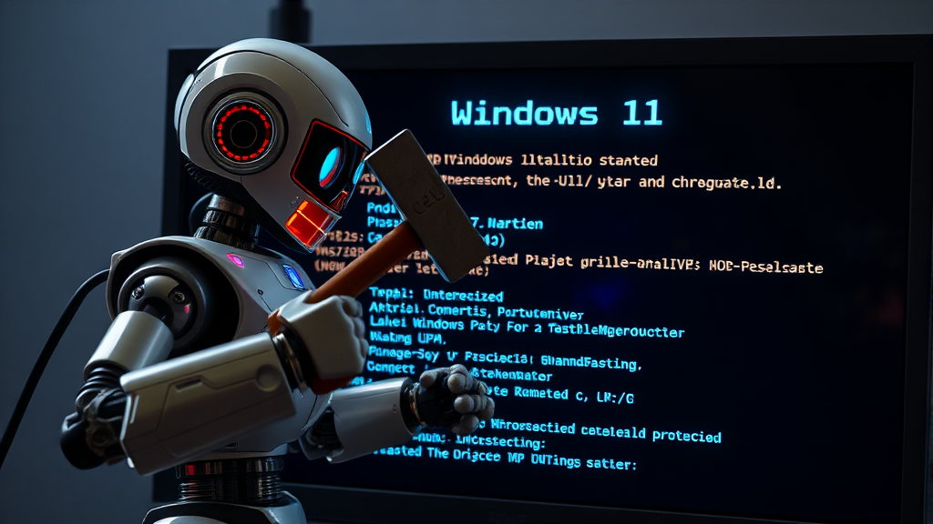 윈도우 11 완벽 가이드: 업데이트, 다크 모드 설정, 최적화 A to Z 5 윈도우 11 업데이트 문제 해결 (realistic 스타일)