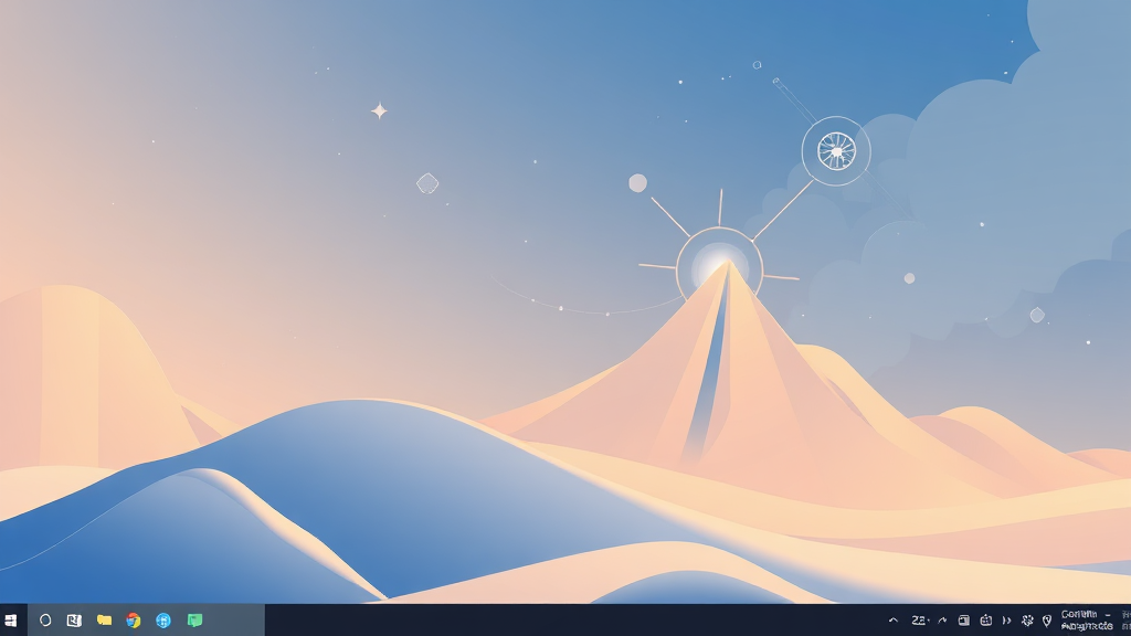 윈도우 11 완벽 가이드: 업데이트, 다크 모드 설정, 최적화 A to Z 7 윈도우 11 주요 기능 업데이트와 코파일럿 (illustration 스타일)