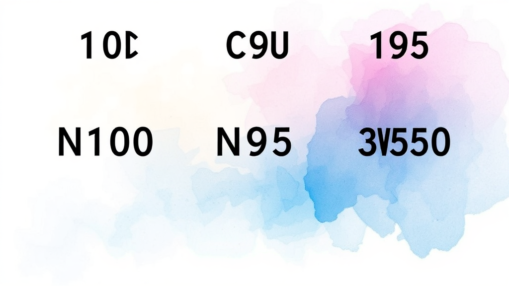 N100 vs Ryzen 5 3500U: 미니 PC 및 노트북 CPU 성능 비교 분석 2 CPU 비교: N100, N95, Ryzen 5 3500U (watercolor 스타일)
