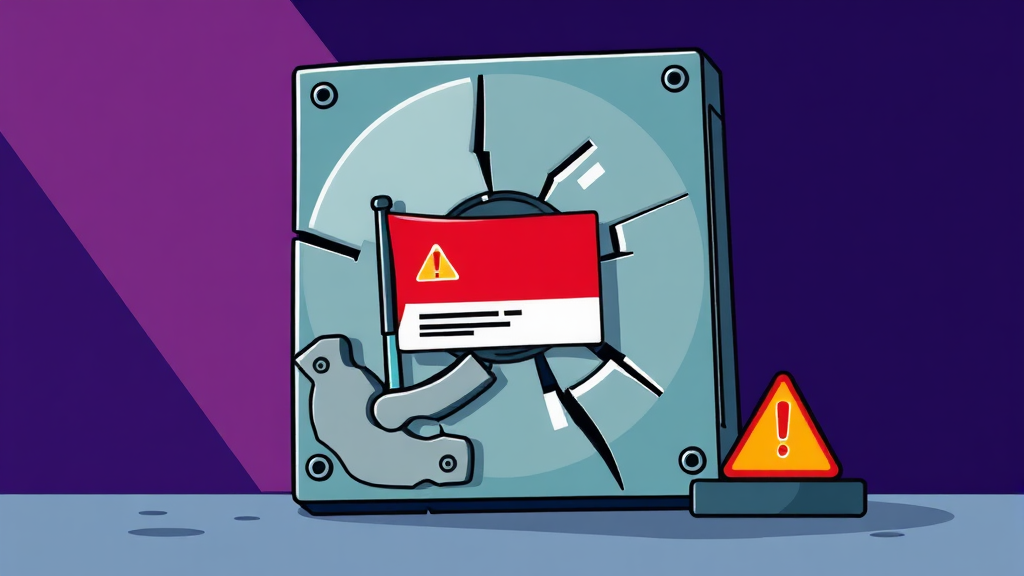 CHKDSK 반복 실행 원인 분석 (cartoon 스타일)