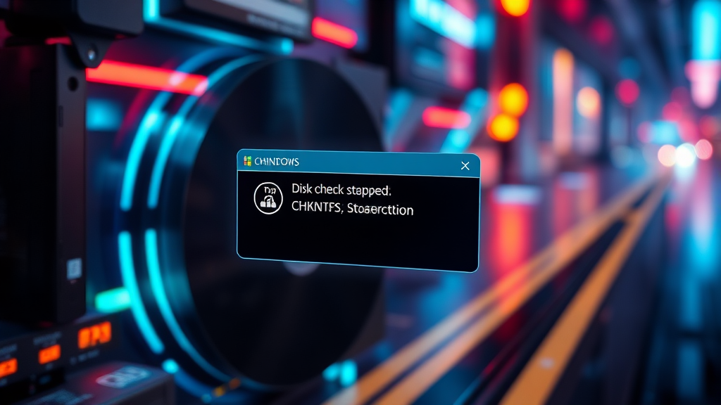 CHKNTFS 명령어 사용법 (realistic 스타일)