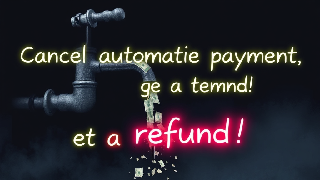 자동결제 해지 및 환불 가이드 (watercolor 스타일)