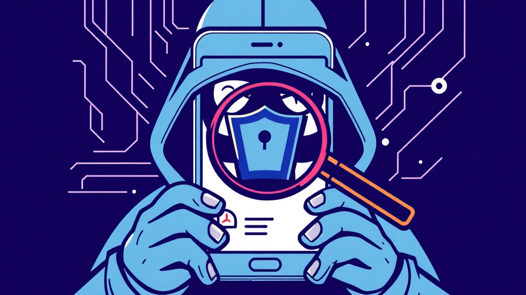 소액결제 해킹 예방 및 대처법 (illustration 스타일)