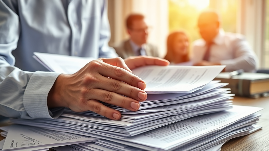 상속세 신고 관련 전문가 도움 필요성 (realistic 스타일)