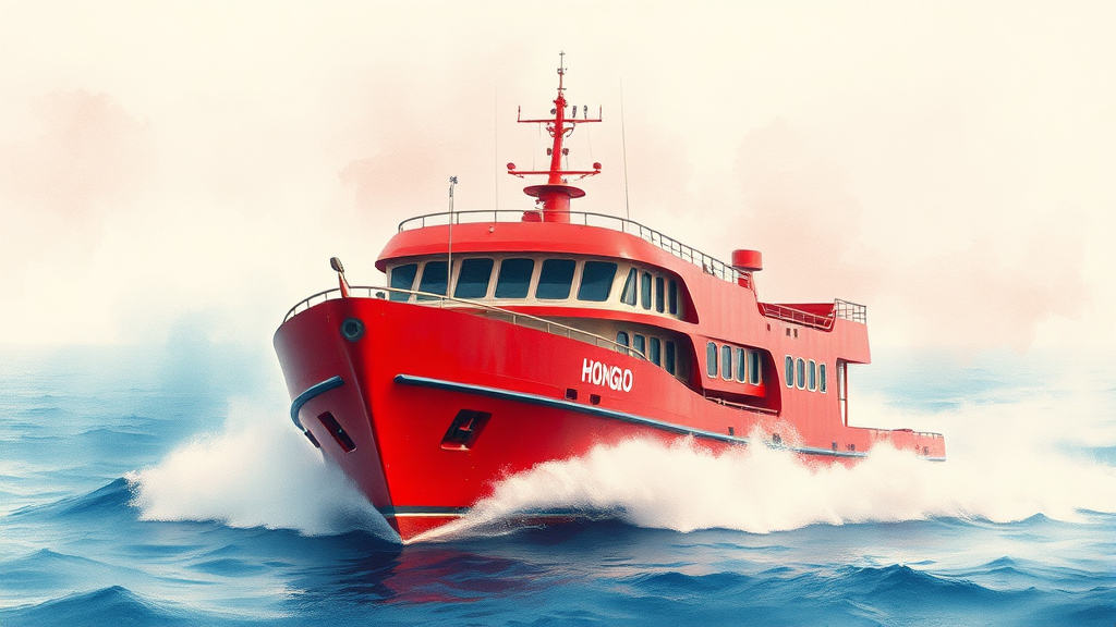 목포-홍도 배편: 운항 정보 & 스케줄 (watercolor 스타일)