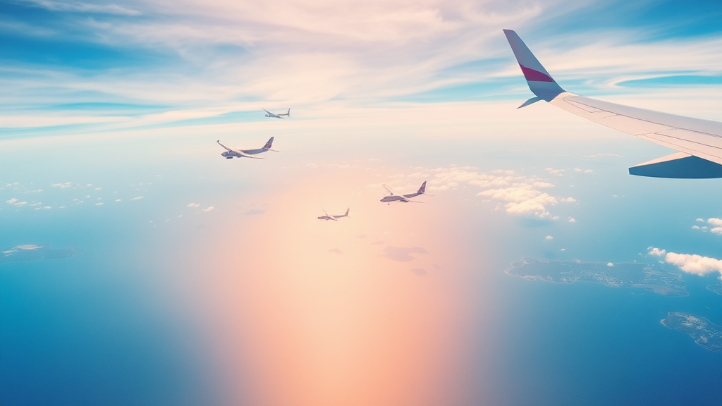 국내선, 김포-제주는? (watercolor 스타일)