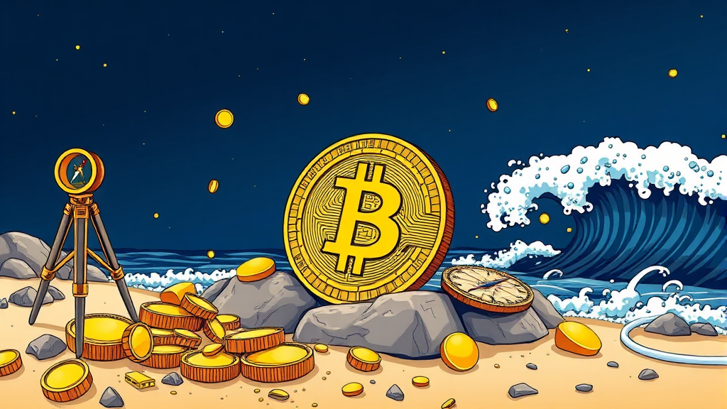 골드만삭스 암호화폐 분석: 비트코인 20만 달러 전망과 투자 전략 2 투자 결정의 핵심, 골드만삭스 분석 (illustration 스타일)