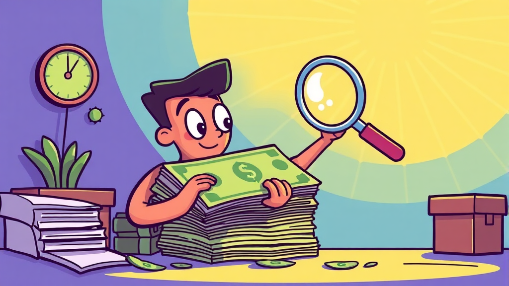 미청구 보험금 확인하고 돌려받기 (cartoon 스타일)