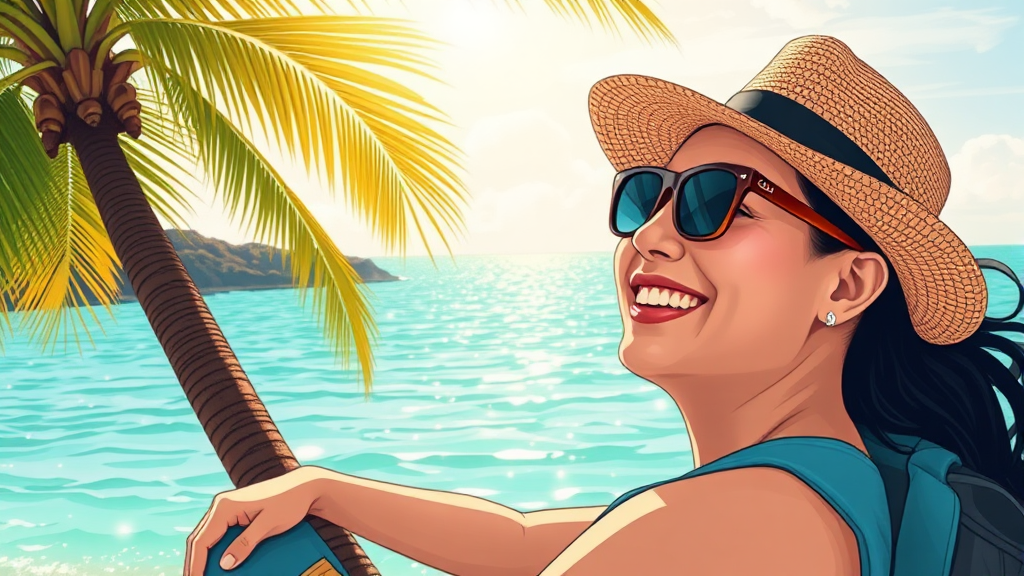 오키나와 여행 준비 및 꿀팁 (illustration 스타일)