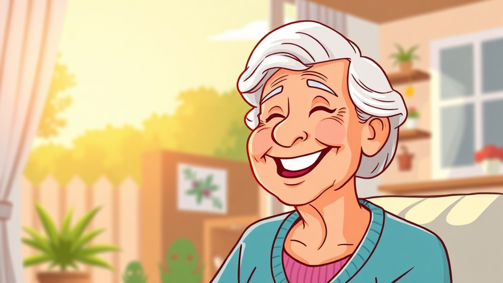 장기요양, 어떤 혜택이? (cartoon 스타일)