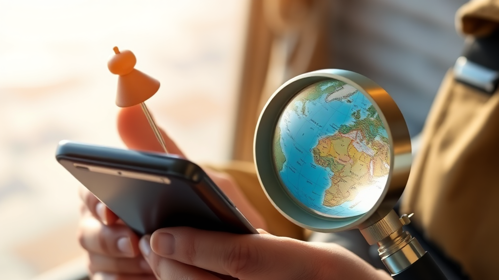 인증번호 문자 미수신? 원인 분석부터 해결, 플랫폼별 문제 해결 A to Z 7 해외 체류 시 인증 문제 해결 (realistic 스타일)