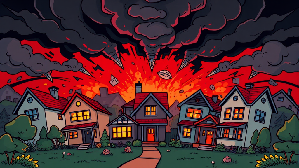 다주택자 양도세 중과와 장기보유특별공제 (cartoon 스타일)