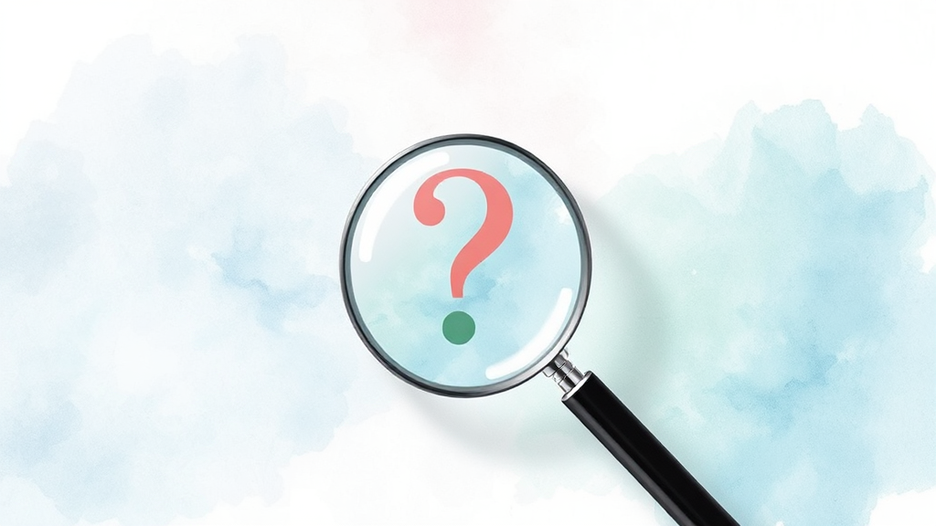 궁금증 해결 Q&A (watercolor 스타일)