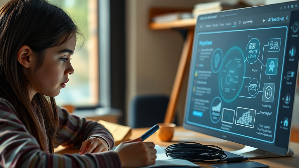 노션 AI, 학습과 숙제 도우미로 활용하기 (realistic 스타일)